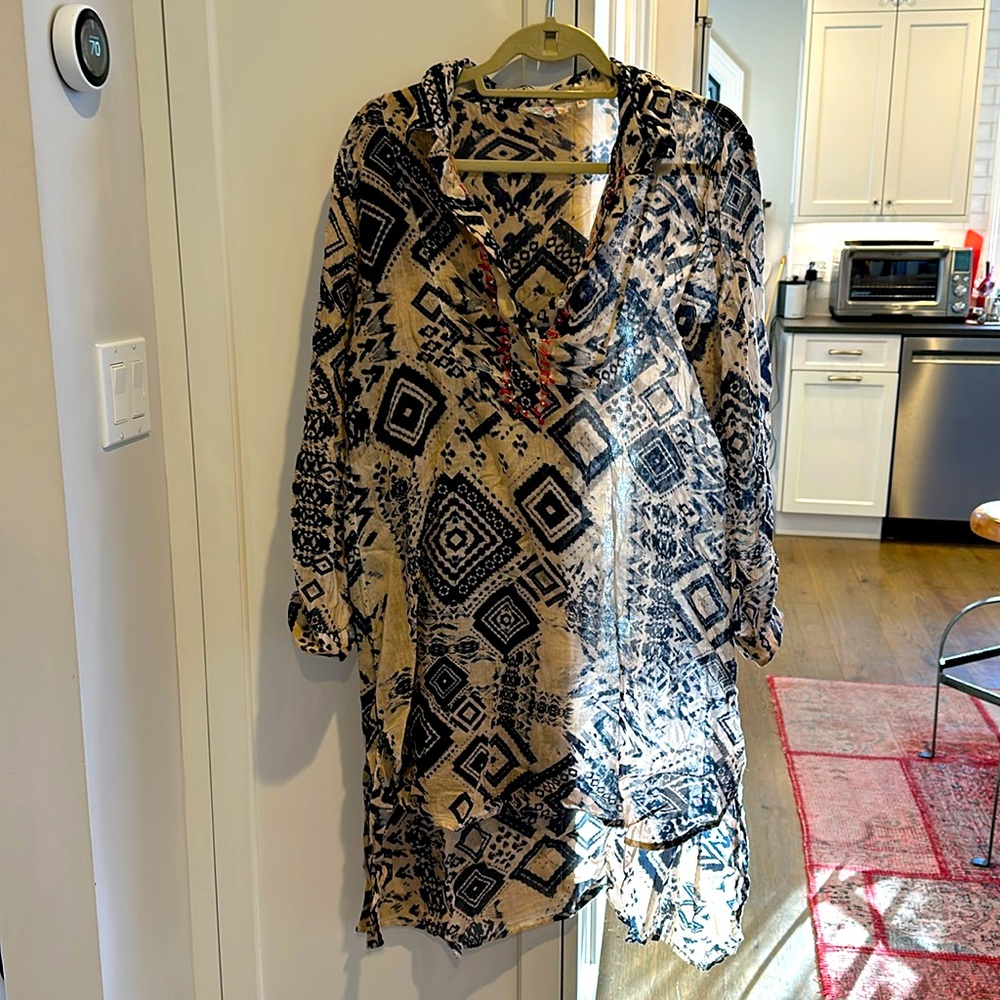 Women’s Dolma XL Cotton Batik Cover-up